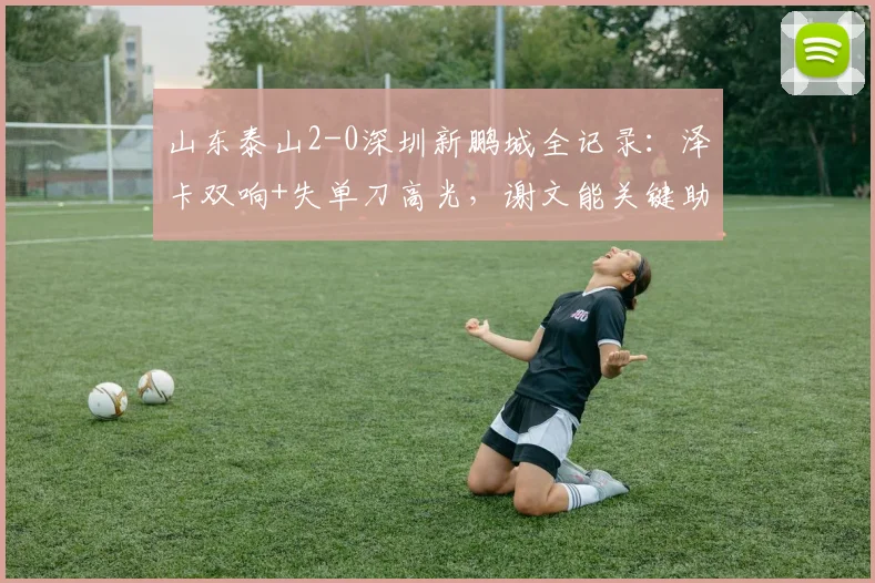山东泰山2-0深圳新鹏城全记录：泽卡双响+失单刀高光，谢文能关键助攻，附球员评分及比赛录像回放